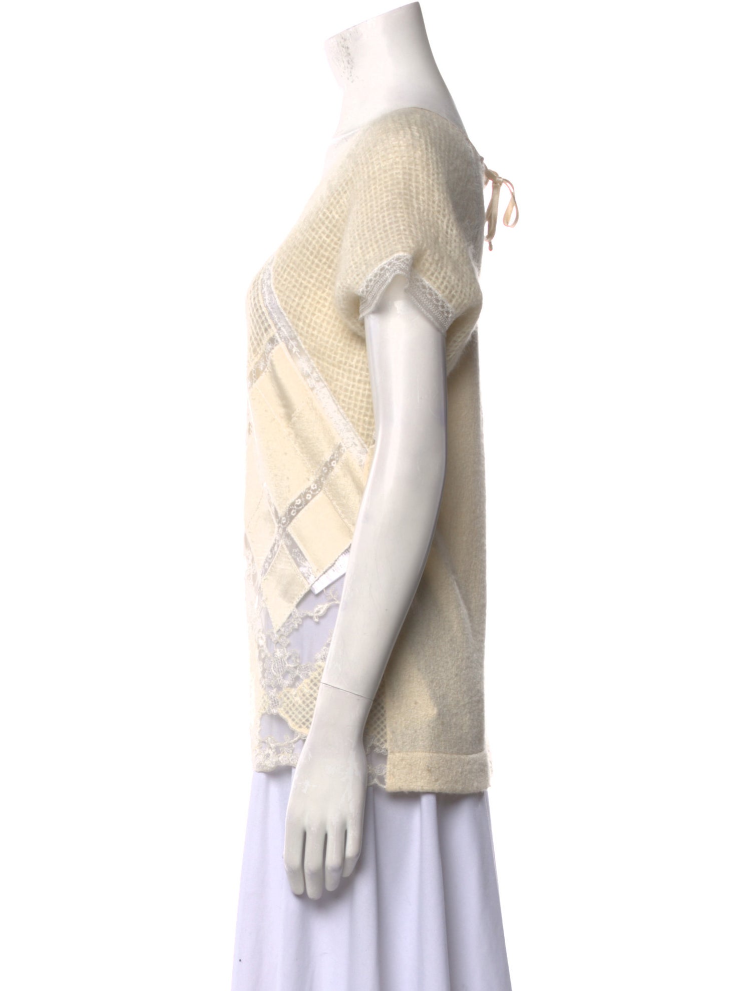 Ermanno Scervino Beige Silk Pattern Shirt main image 1