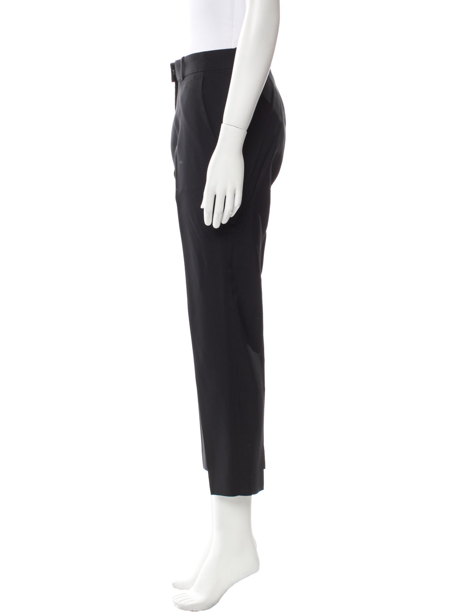 Ermanno Scervino Sleek Black Cotton Slim Fit Pants