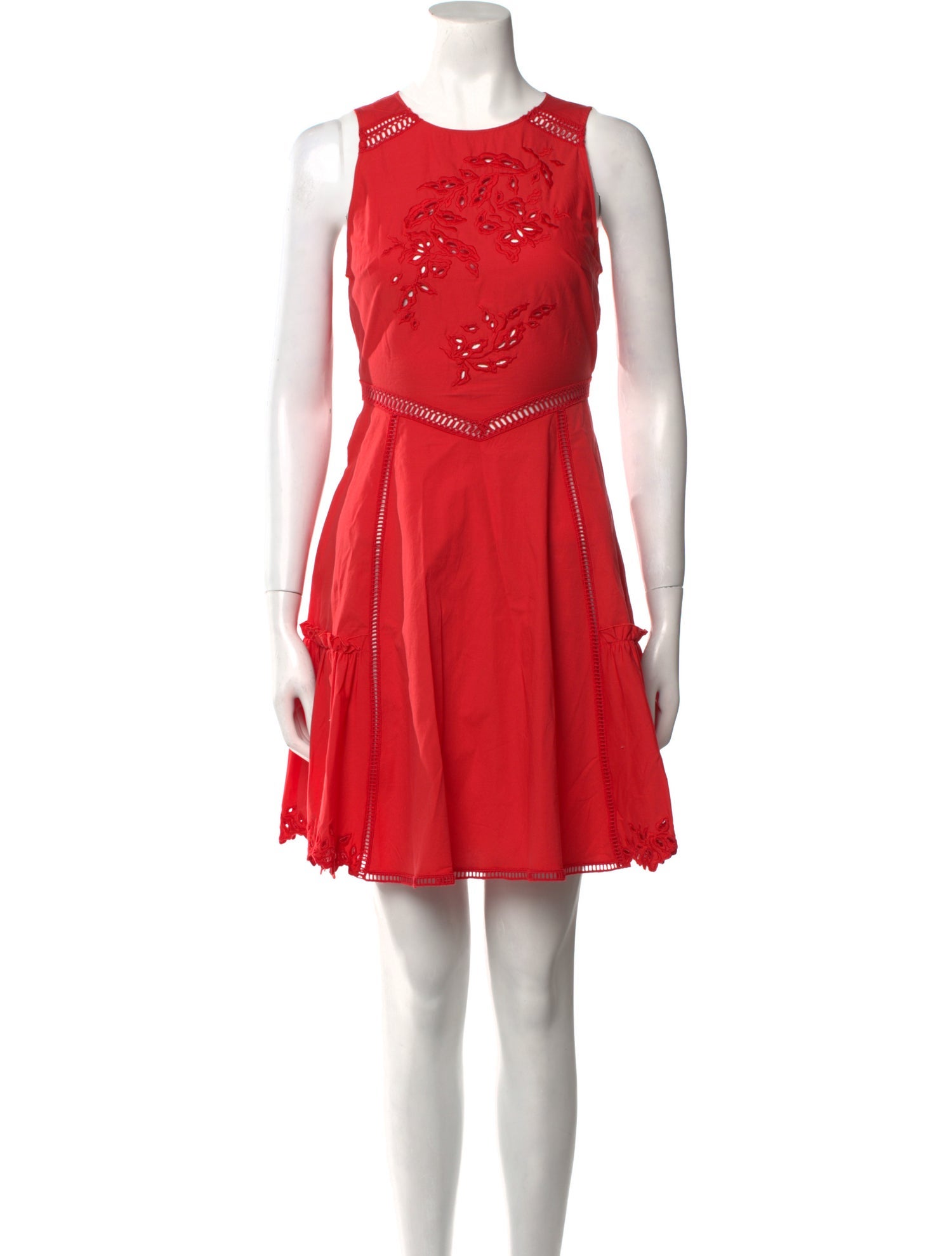 Ermanno Scervino Crew Neck Mini Dress