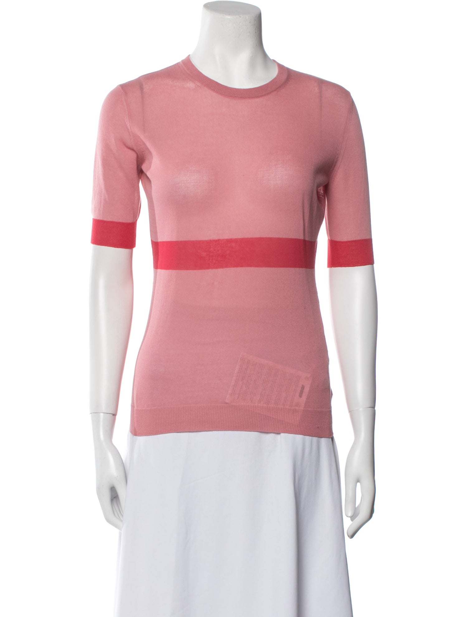 Ermanno Scervino Colorblock Pattern Crew Neck Sweater w/ Tags