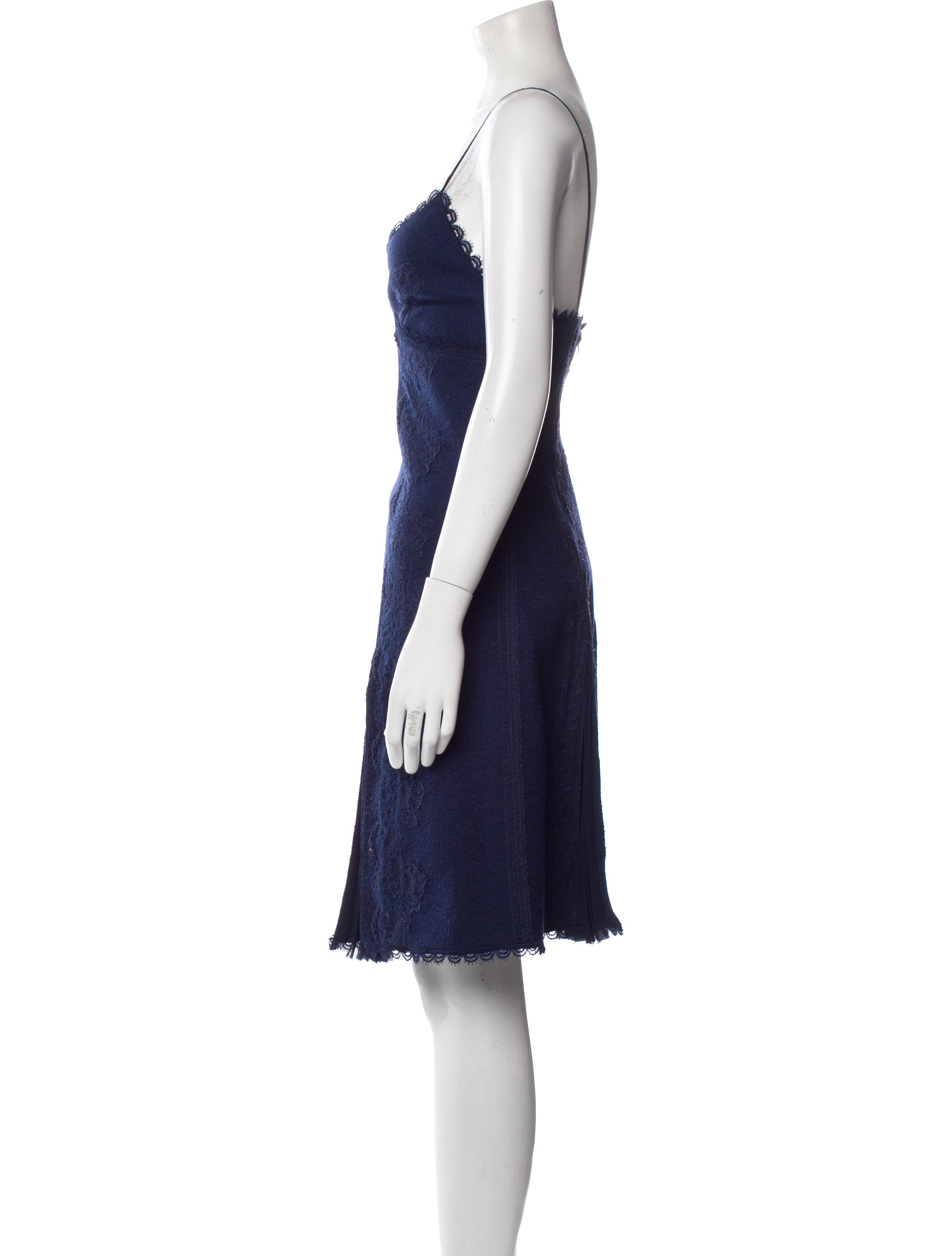 Ermanno Scervino V-Neck Knee-Length Dress w/ Tags