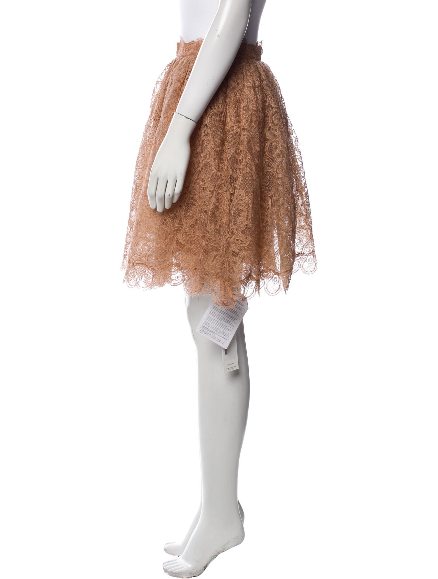 Ermanno Scervino Silk Knee-Length Skirt w/ Tags