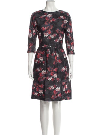 Ermanno Scervino Floral Print Knee-Length Dress w/ Tags