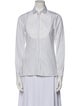 Ermanno Scervino Striped Three-Quarter Sleeve Button-Up Top