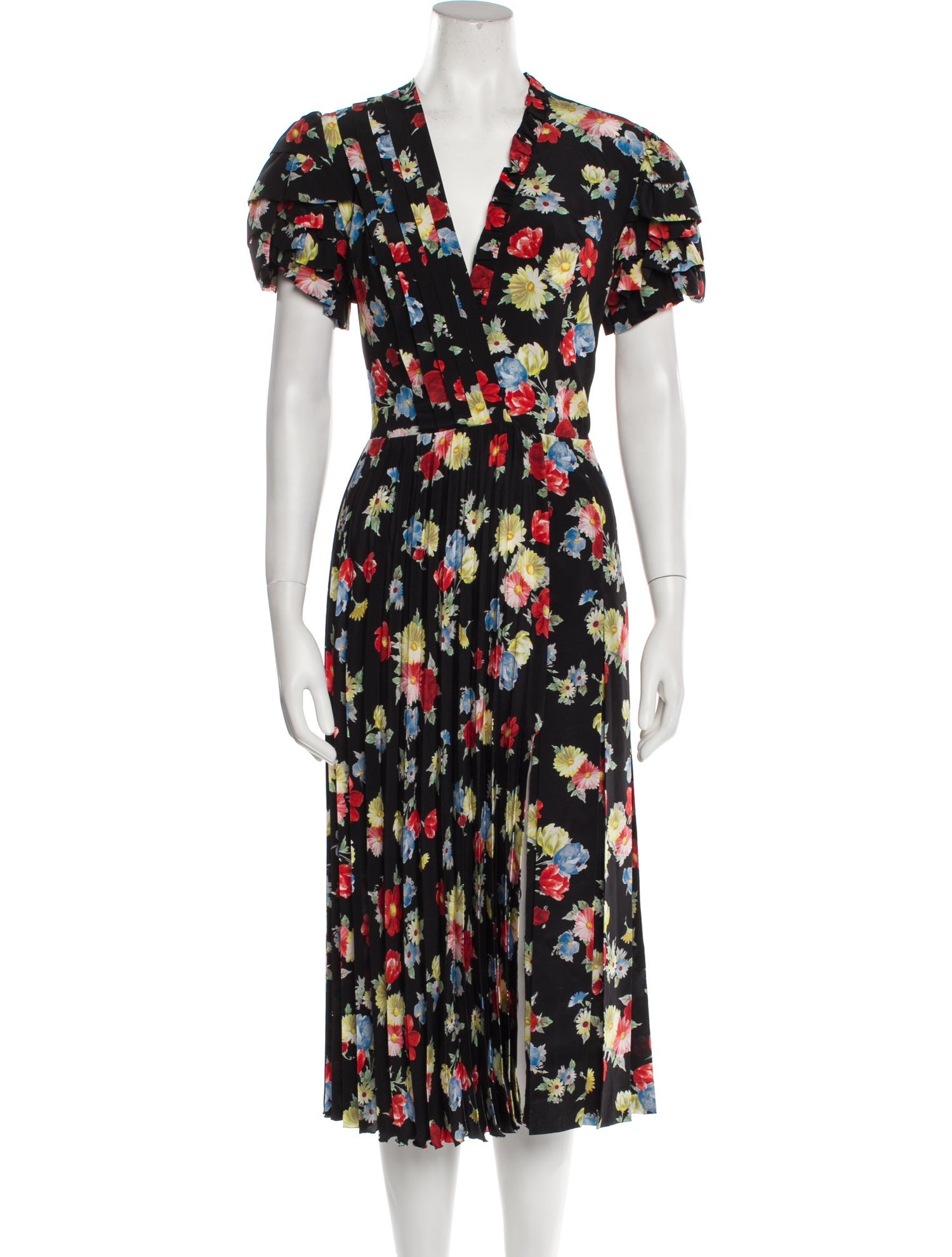 Ermanno Scervino Floral Print Midi Length Dress