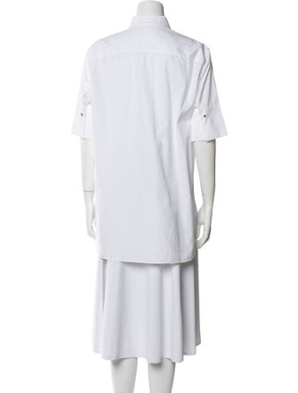 Ermanno Scervino Short Sleeve Button-Up Top