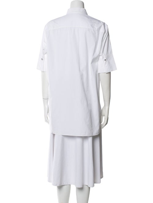 Ermanno Scervino Short Sleeve Button-Up Top
