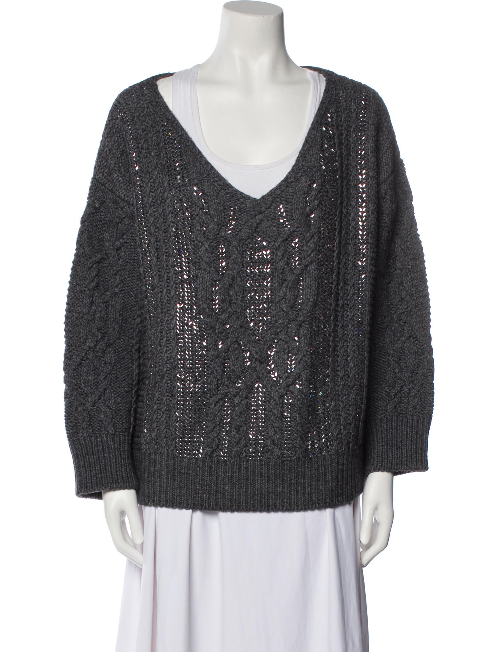 Ermanno Scervino Plunge Neckline Sweater