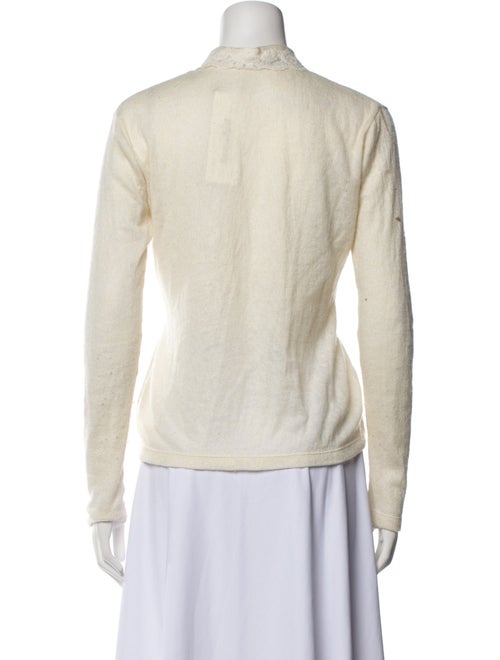 Ermanno Scervino Wool Long Sleeve Button-Up Top