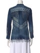 Ermanno Scervino Lace Pattern Mock Neck Button-Up Top