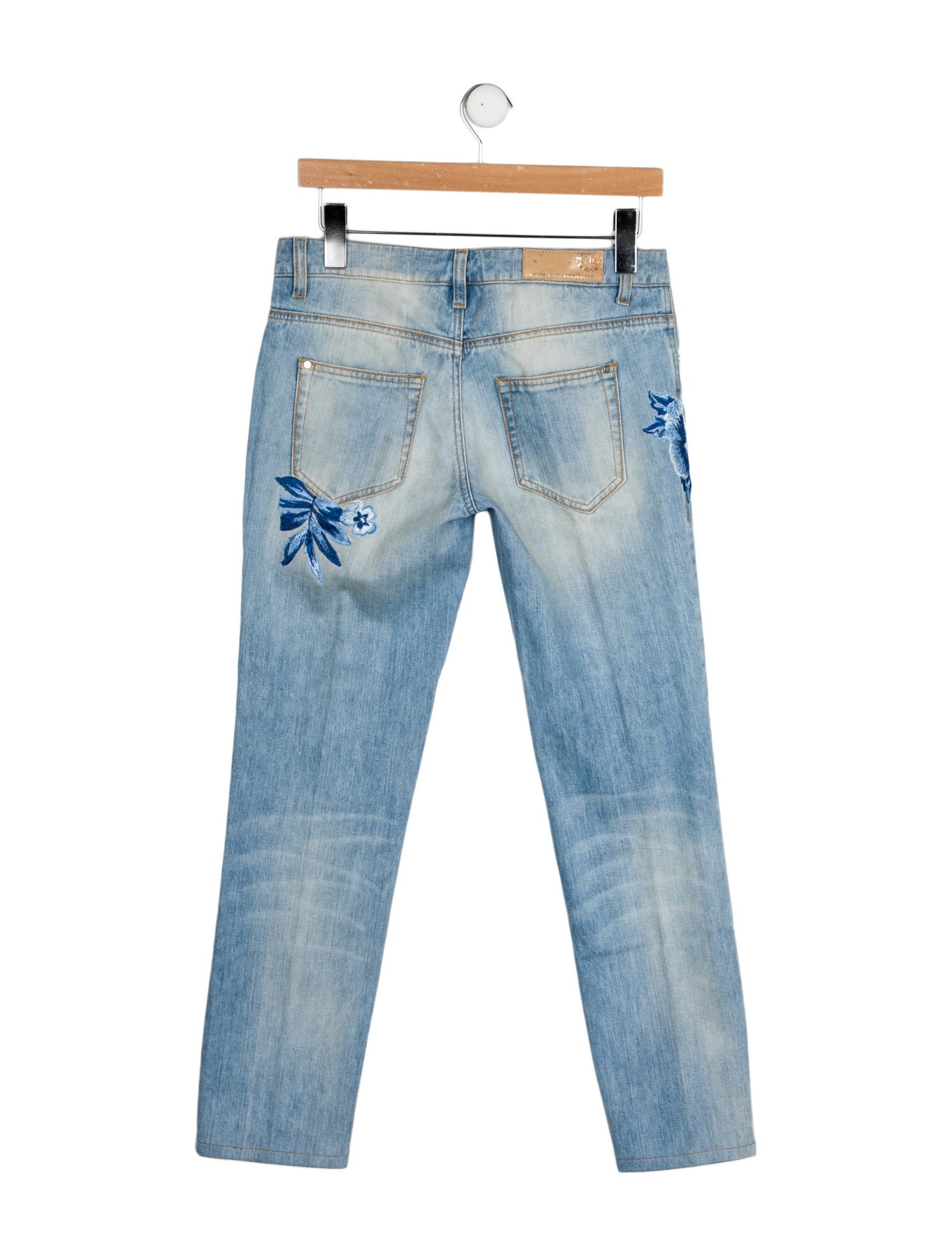 Ermanno Scervino Mid-Rise Straight Leg Jeans