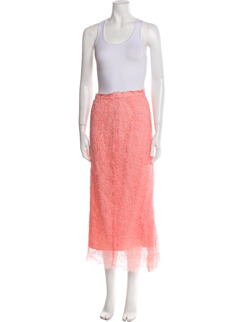 Ermanno Scervino Silk Midi Length Skirt