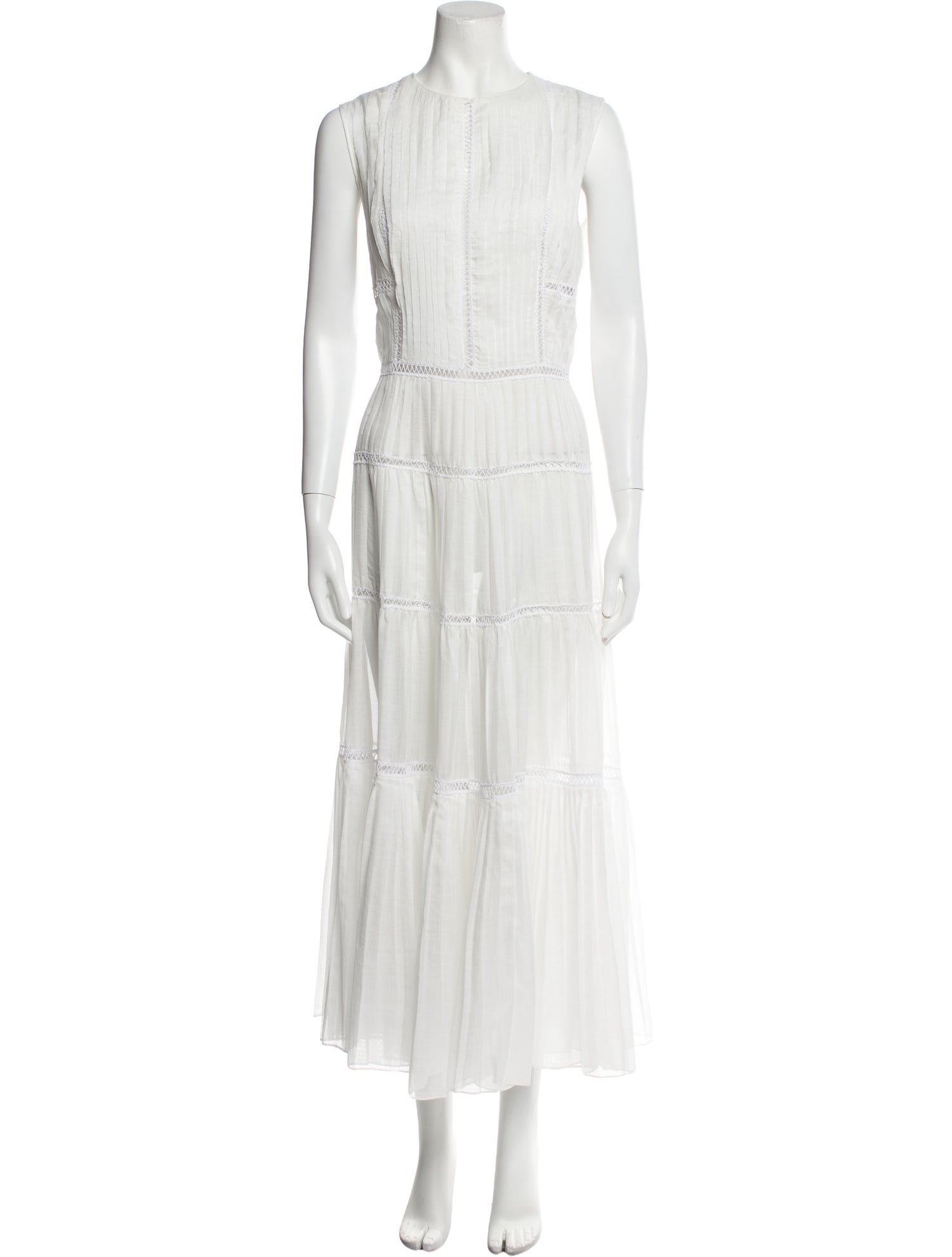 Ermanno Scervino Crew Neck Long Dress