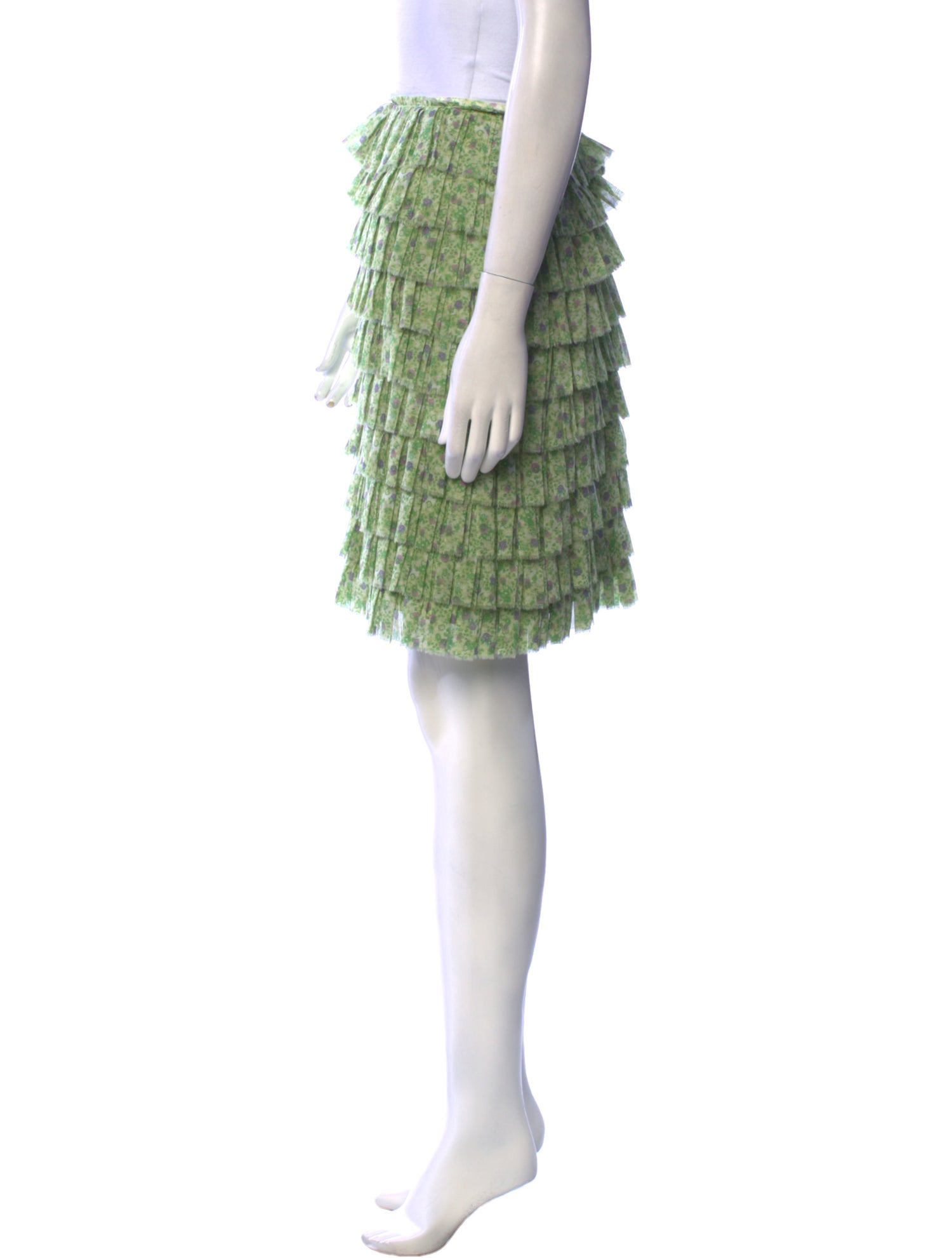 Ermanno Scervino Silk Knee-Length Skirt