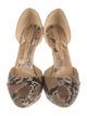 Ermanno Scervino Python Animal Print D'Orsay Pumps