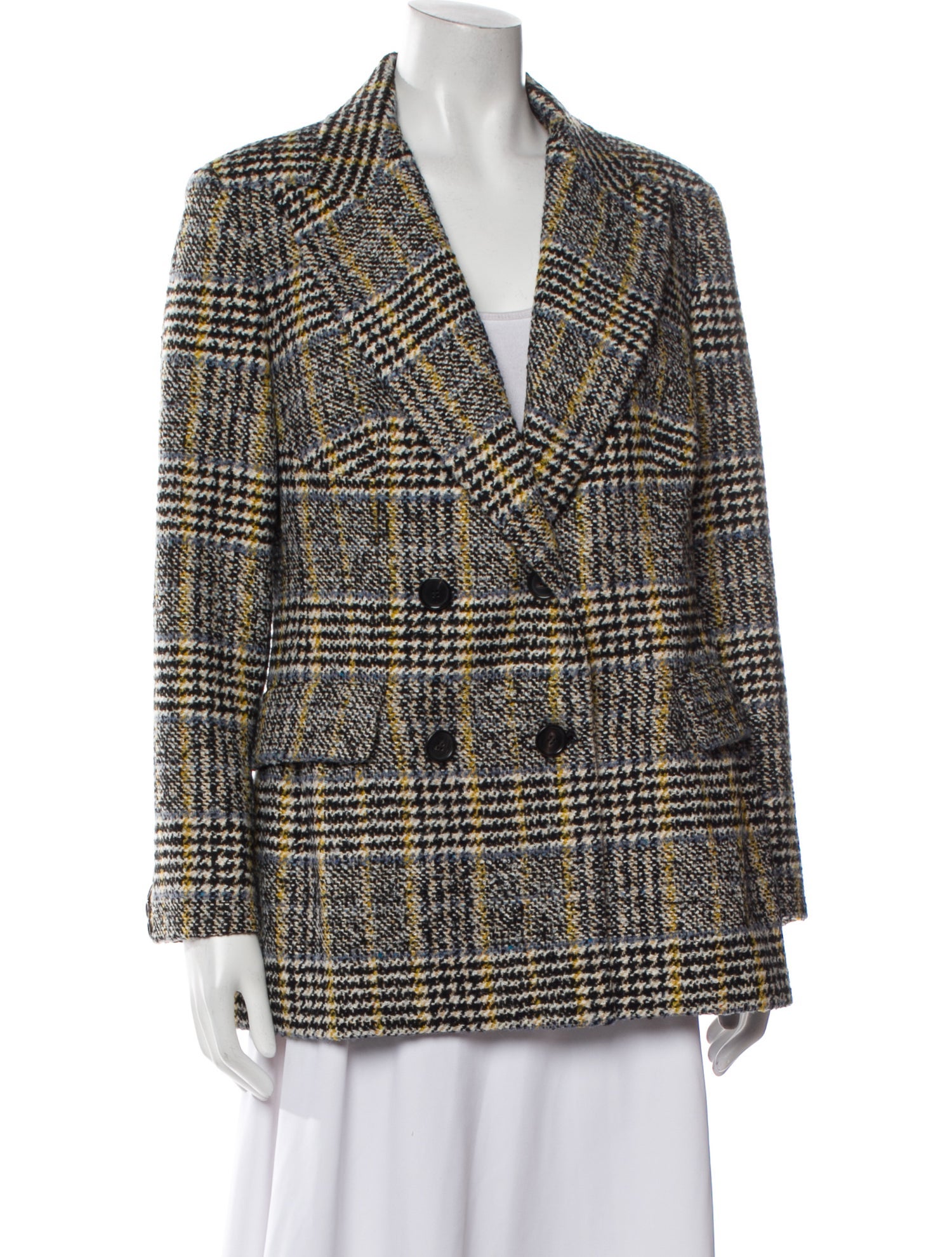Ermanno Scervino Plaid Print Blazer w/ Tags