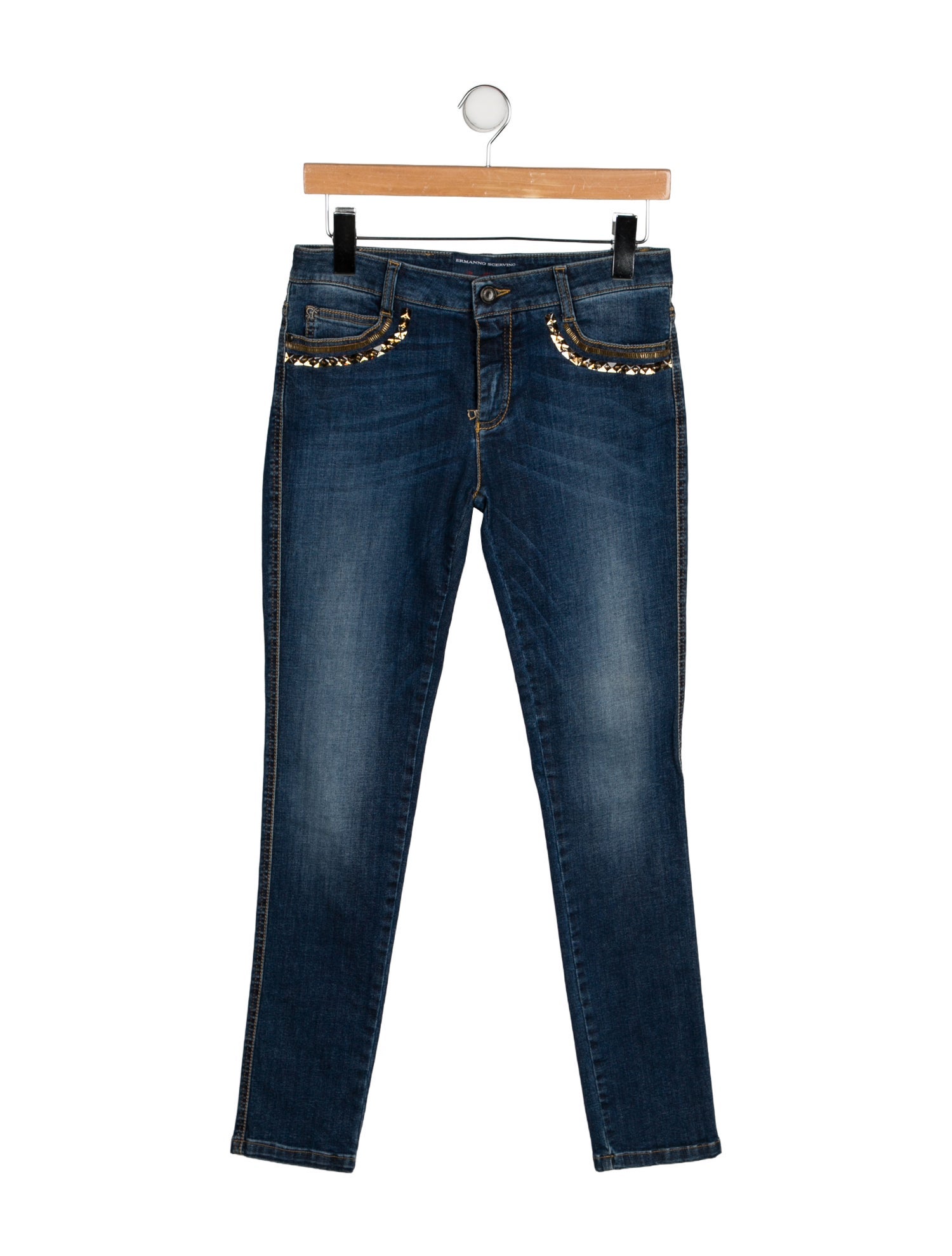 Ermanno Scervino Mid-Rise Skinny Leg Jeans