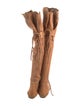 Ermanno Scervino Leather Lasercut Accents Boots