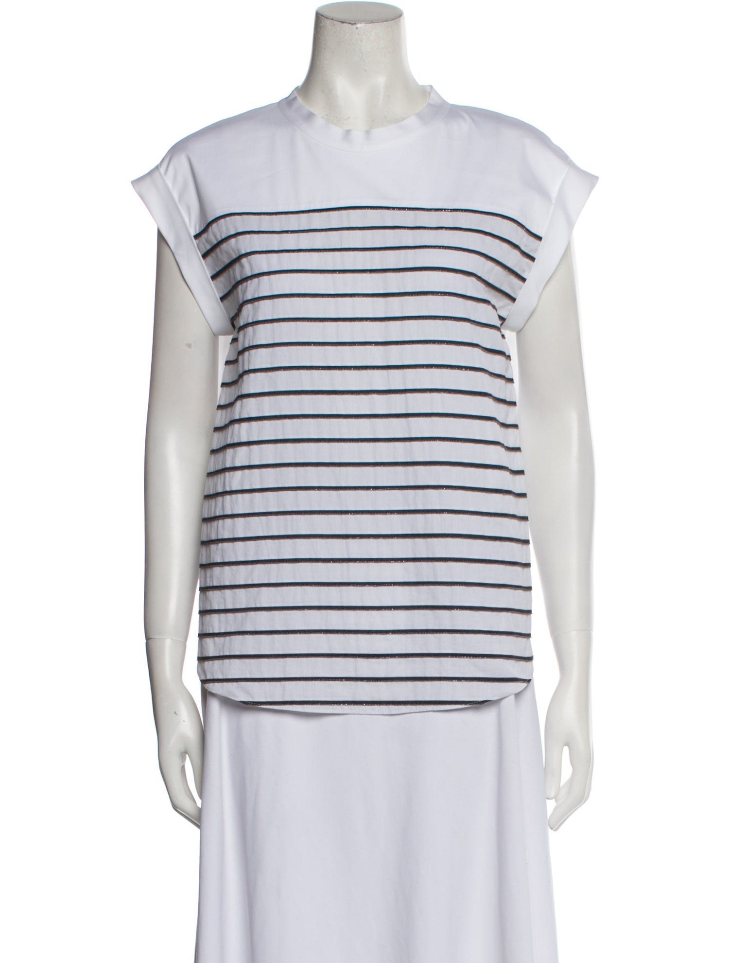 Ermanno Scervino Striped Crew Neck T-Shirt