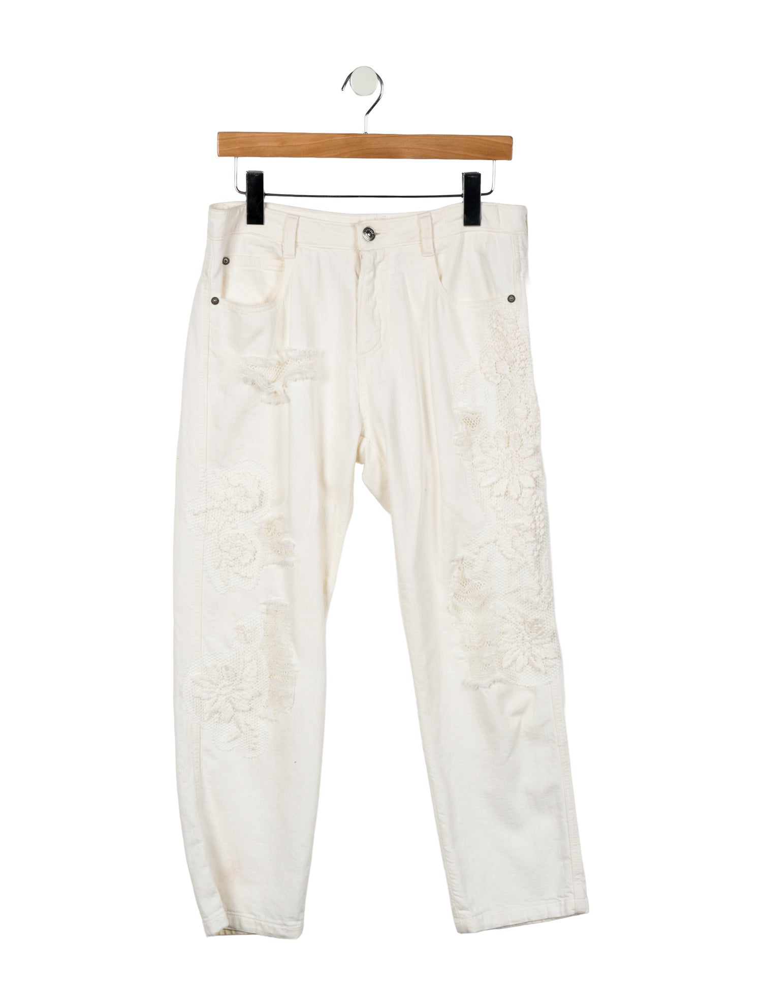 Ermanno Scervino Mid-Rise Straight Leg Jeans