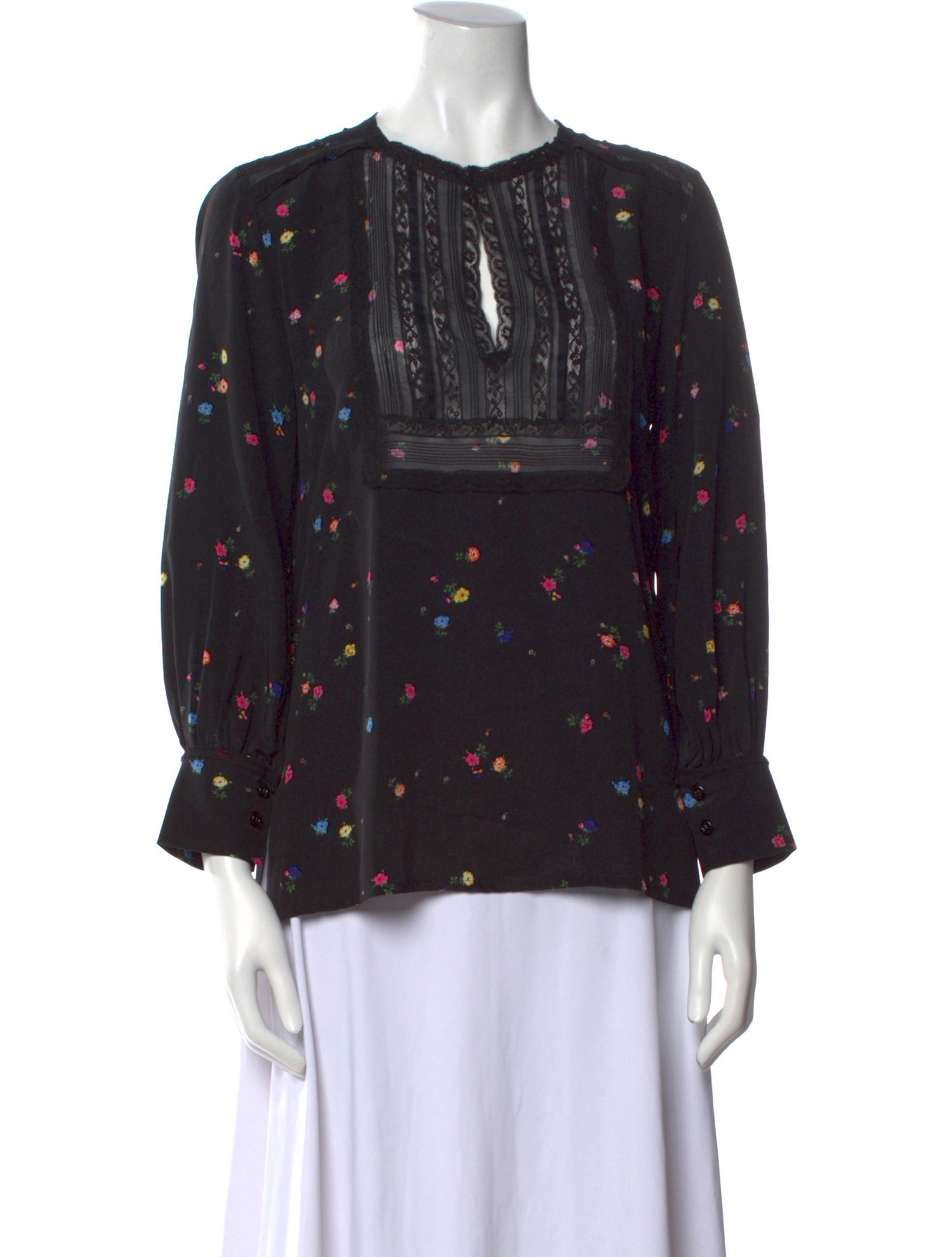 Ermanno Scervino Silk Floral Print Blouse