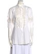 Ermanno Scervino Three-Quarter Sleeve Button-Up Top
