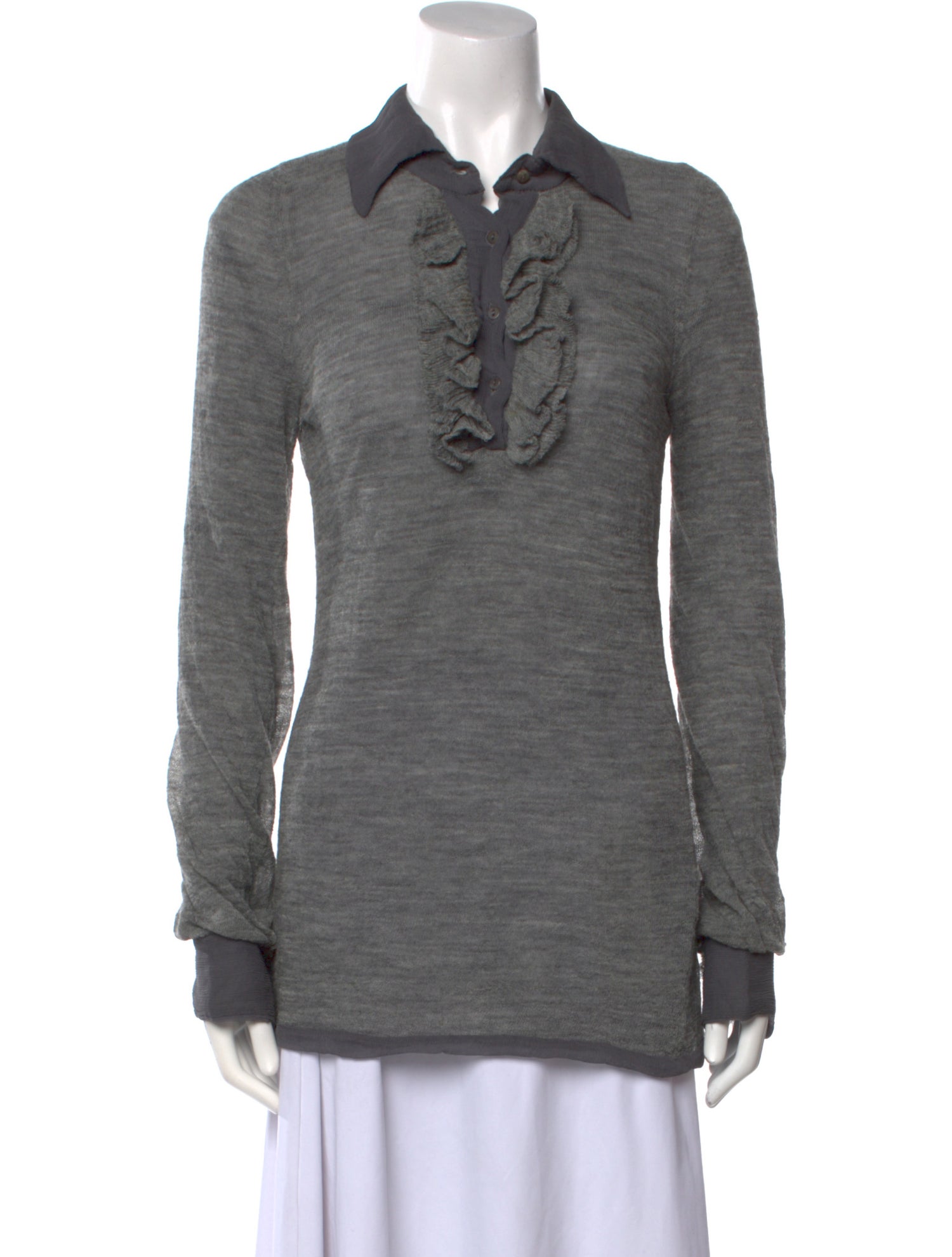 Ermanno Scervino Alpaca Long Sleeve Polo