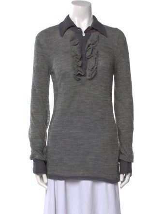 Ermanno Scervino Alpaca Long Sleeve Polo