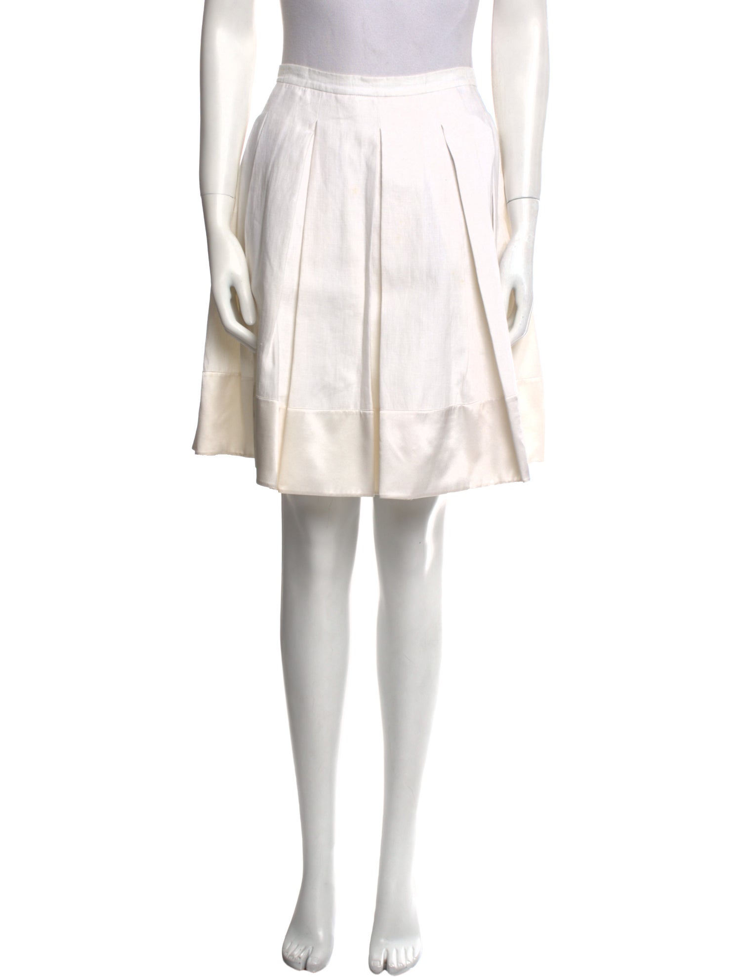 Ermanno Scervino Linen Knee-Length Skirt