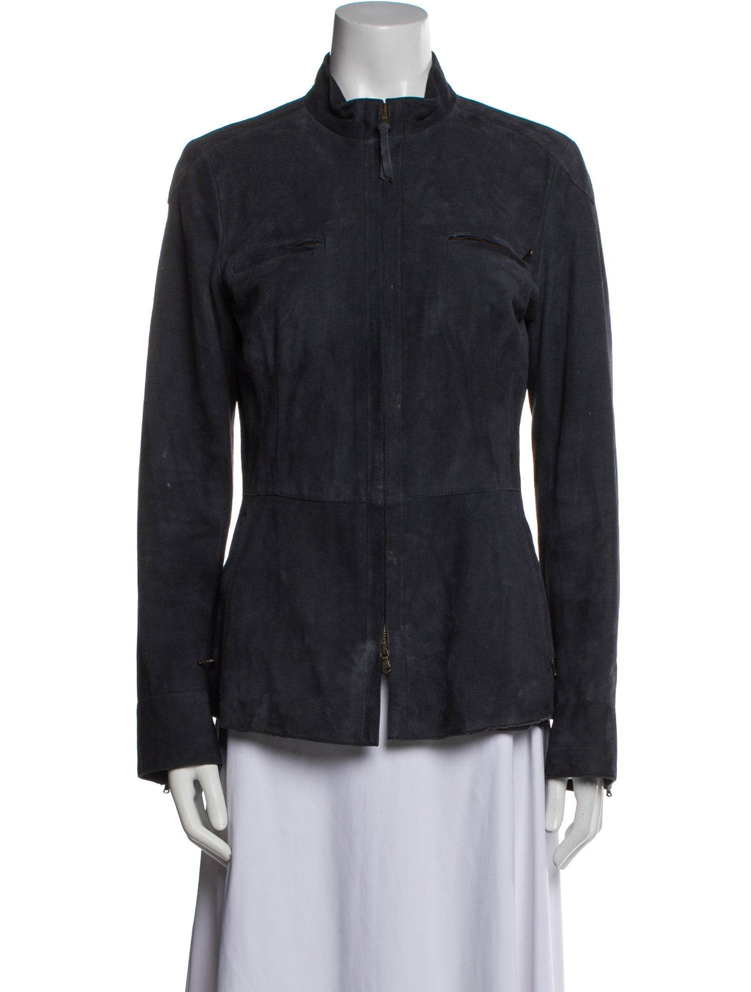 Ermanno Scervino Leather Denim Jacket