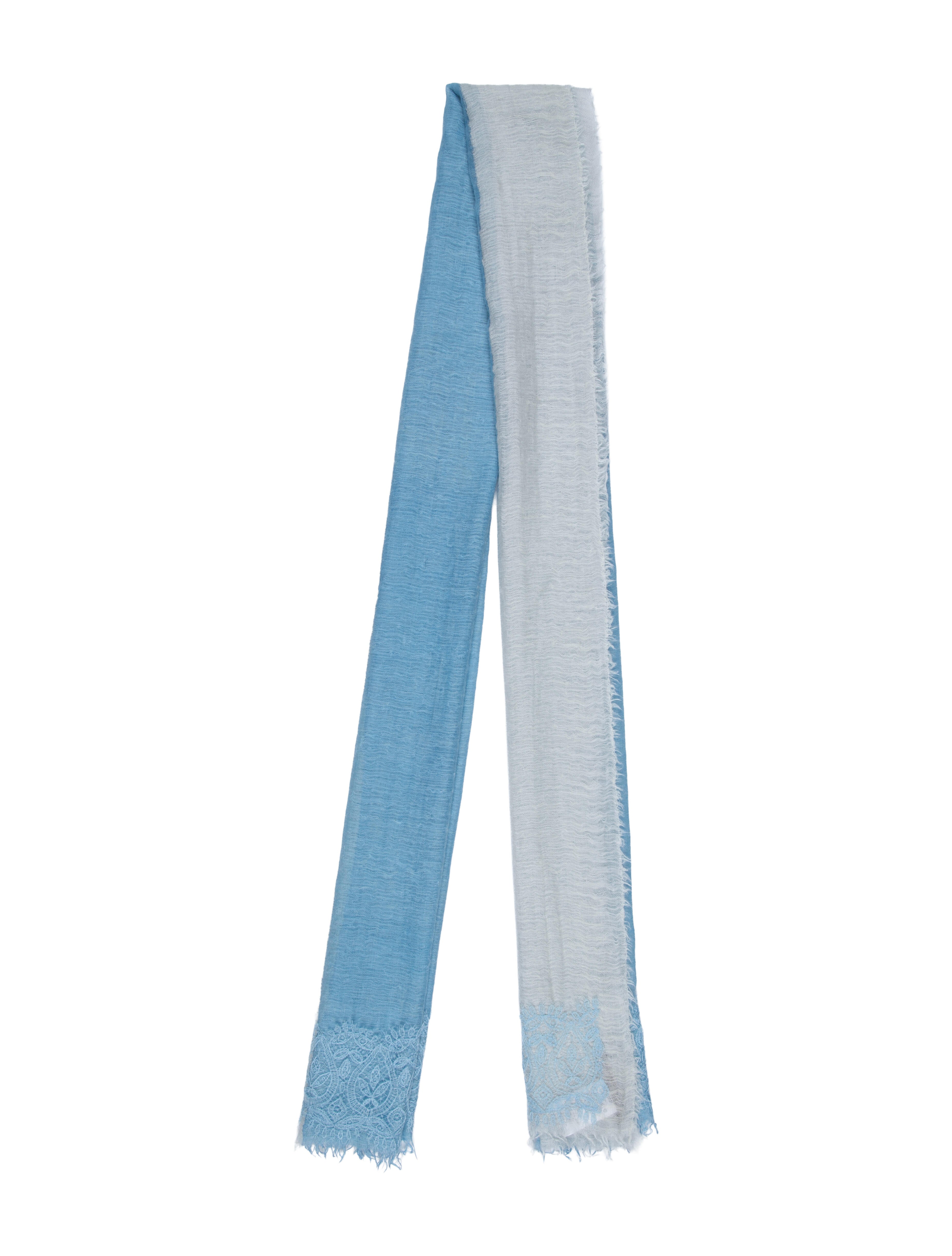 Ermanno Scervino Cashmere Colorblock Pattern Scarf