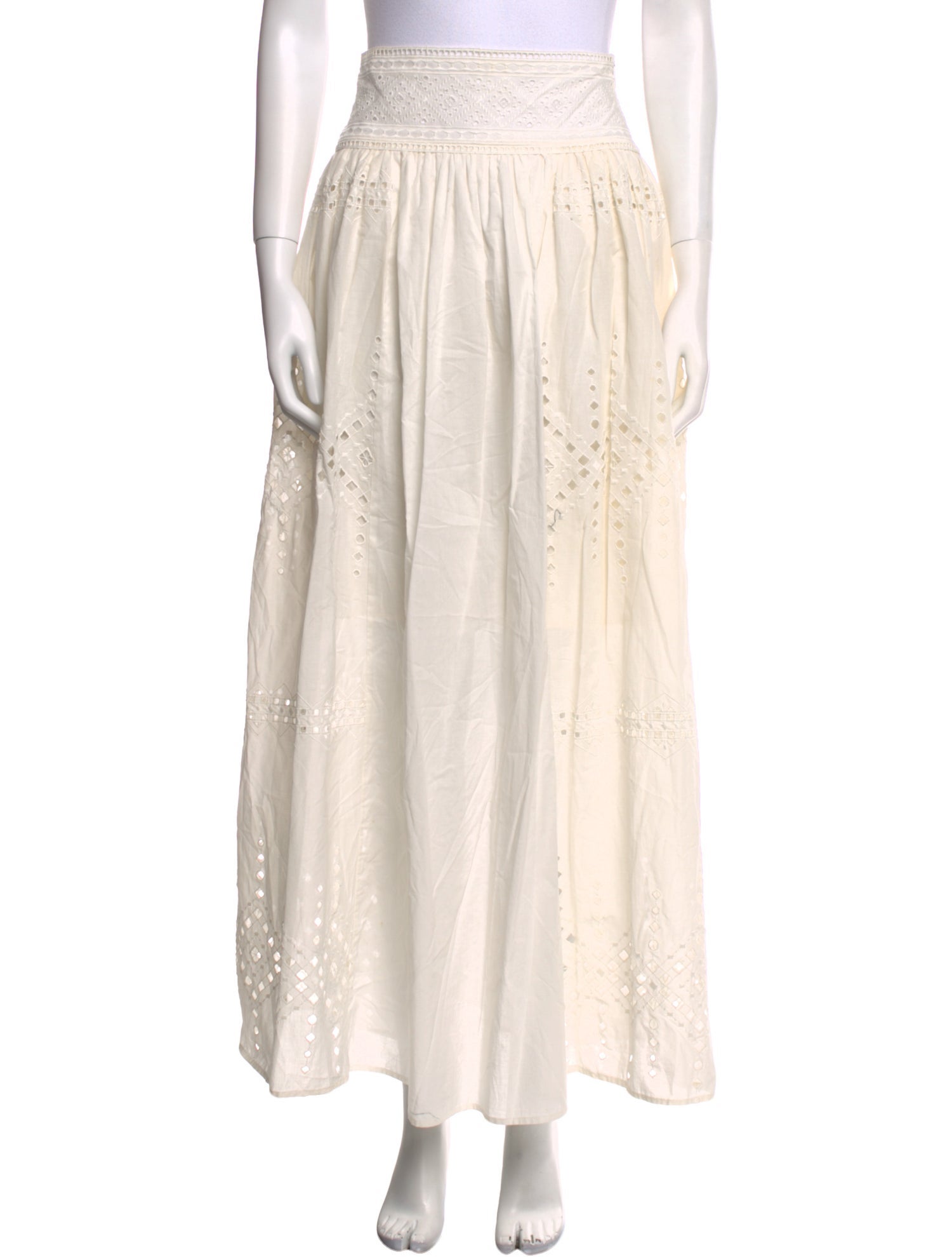 Ermanno Scervino Lace Pattern Long Skirt