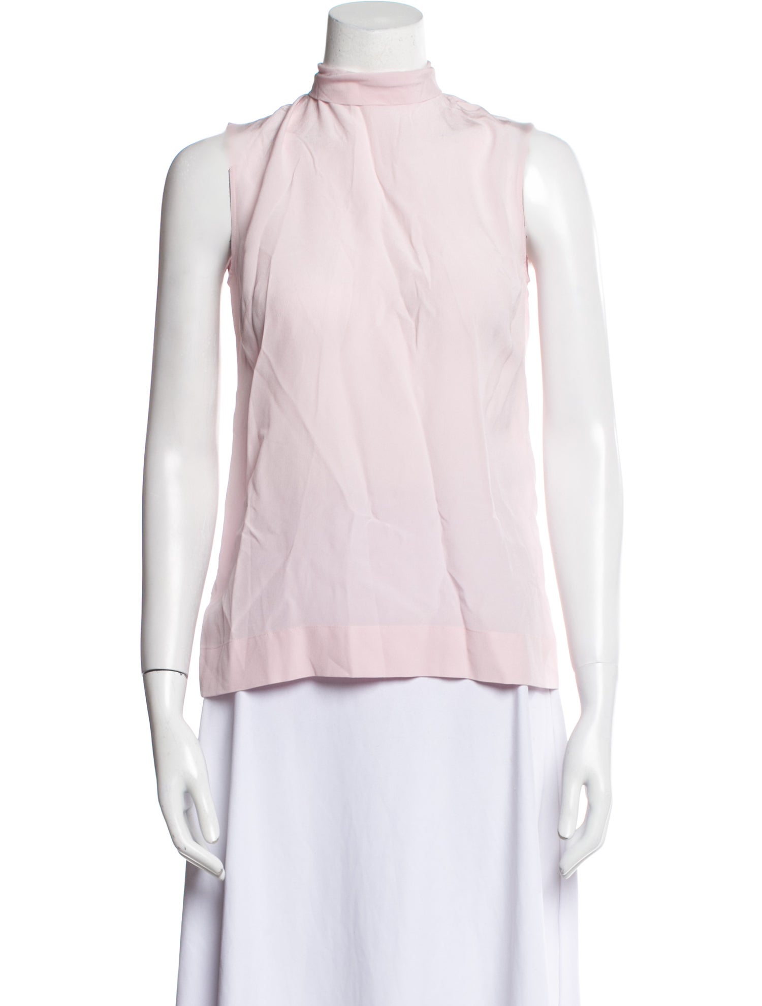 Ermanno Scervino Silk Mock Neck Top w/ Tags