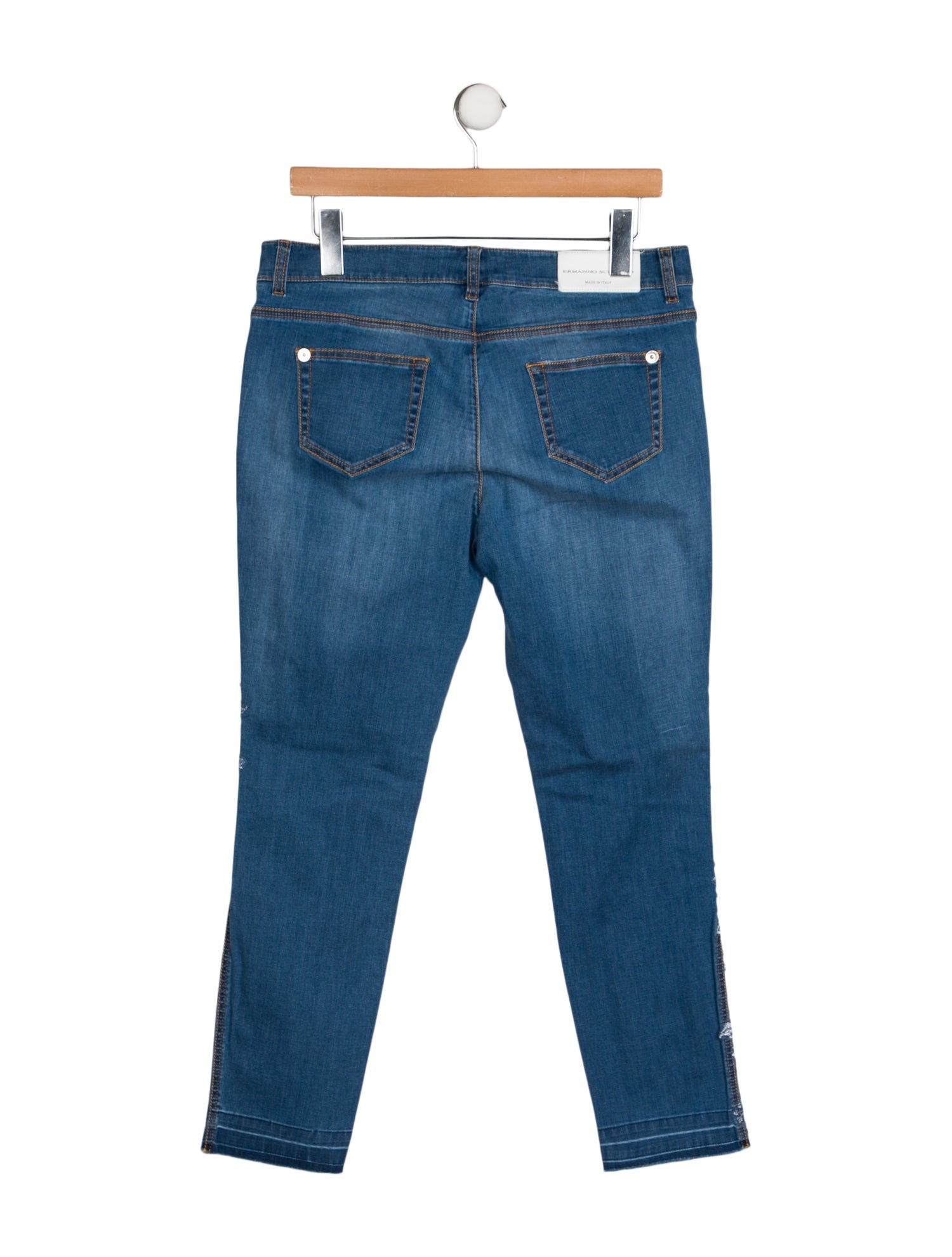 Ermanno Scervino Mid-Rise Straight Leg Jeans