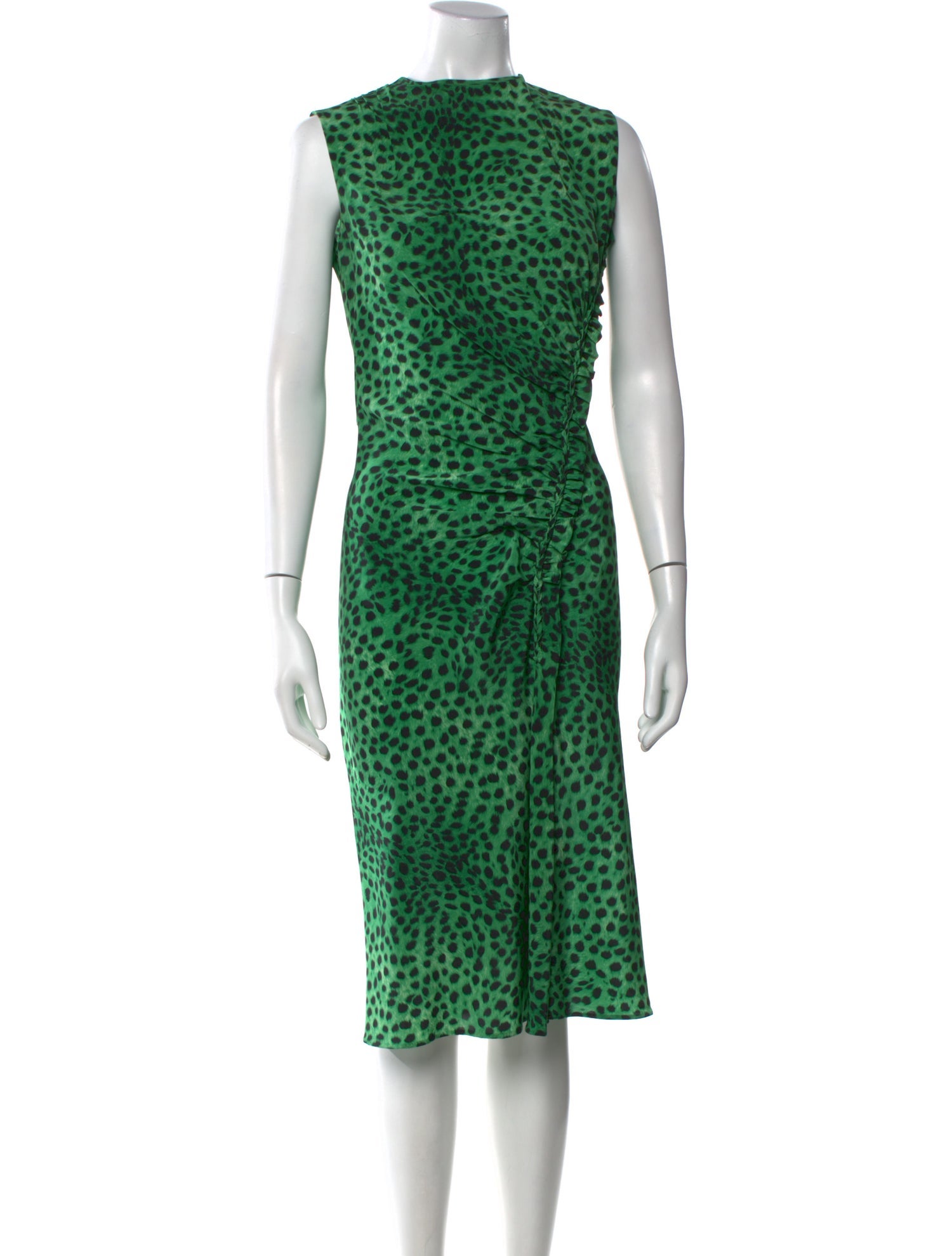 Ermanno Scervino Animal Print Midi Length Dress