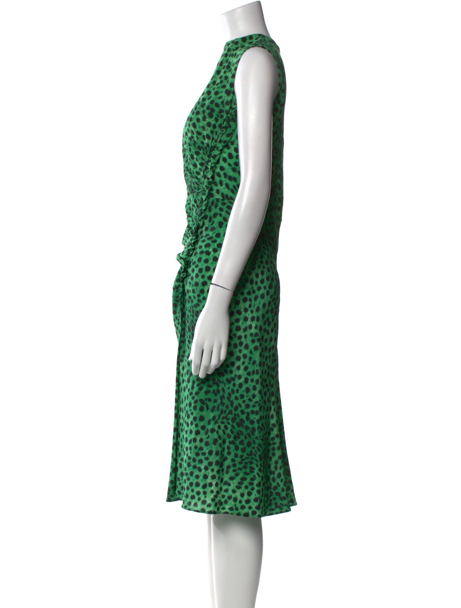 Ermanno Scervino Animal Print Midi Length Dress