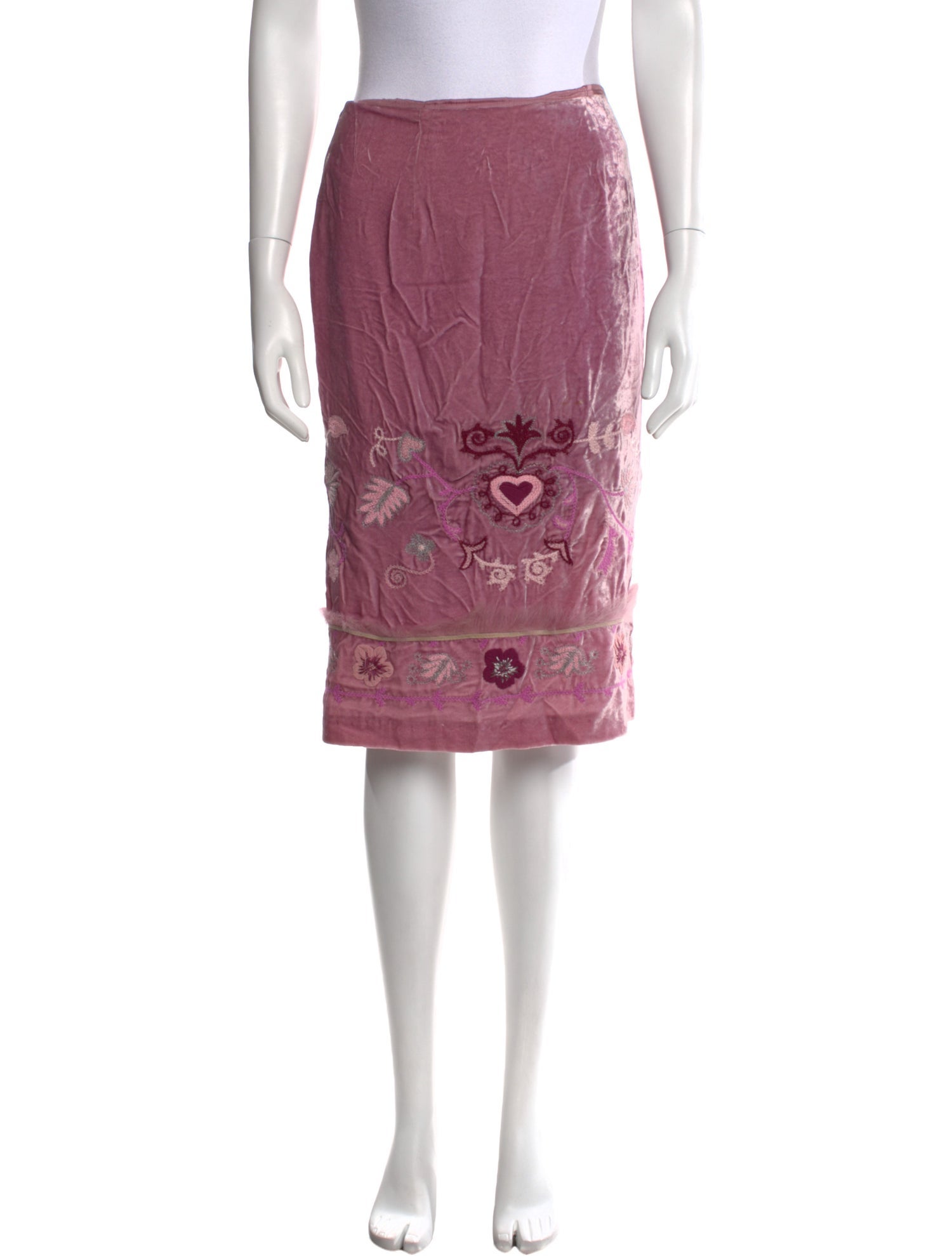 Ermanno Scervino Floral Print Knee-Length Skirt