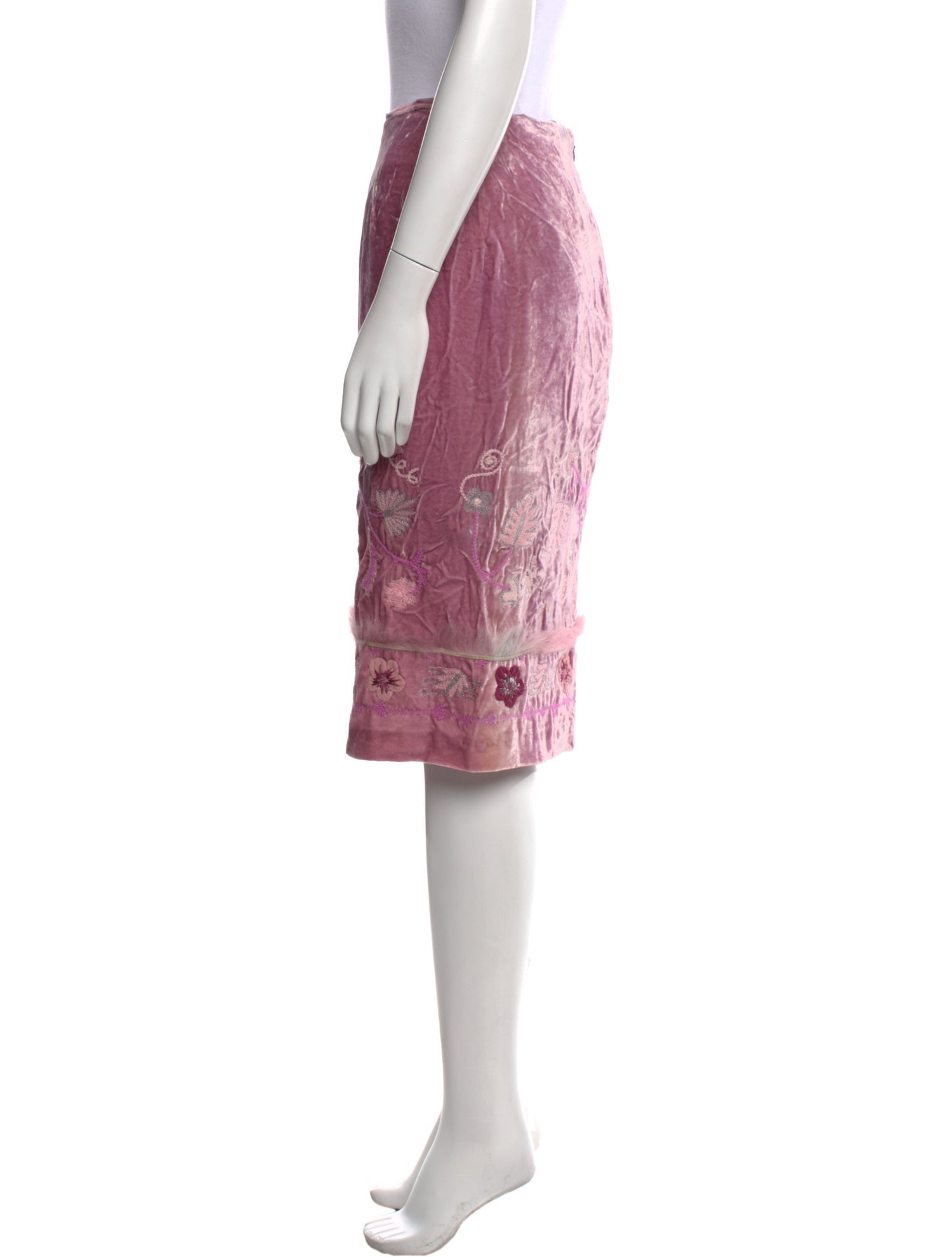 Ermanno Scervino Floral Print Knee-Length Skirt