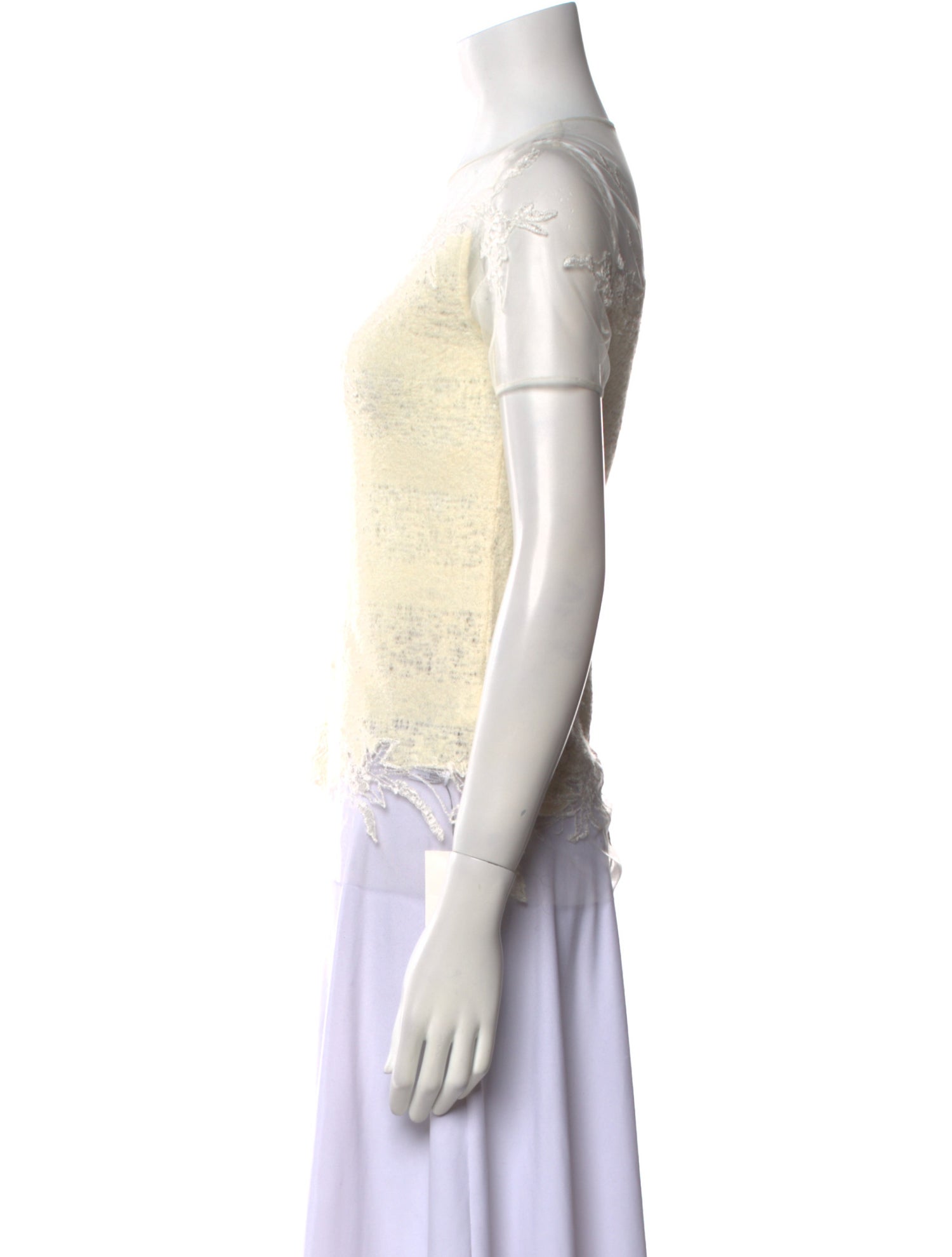 Ermanno Scervino Wool Crew Neck Top