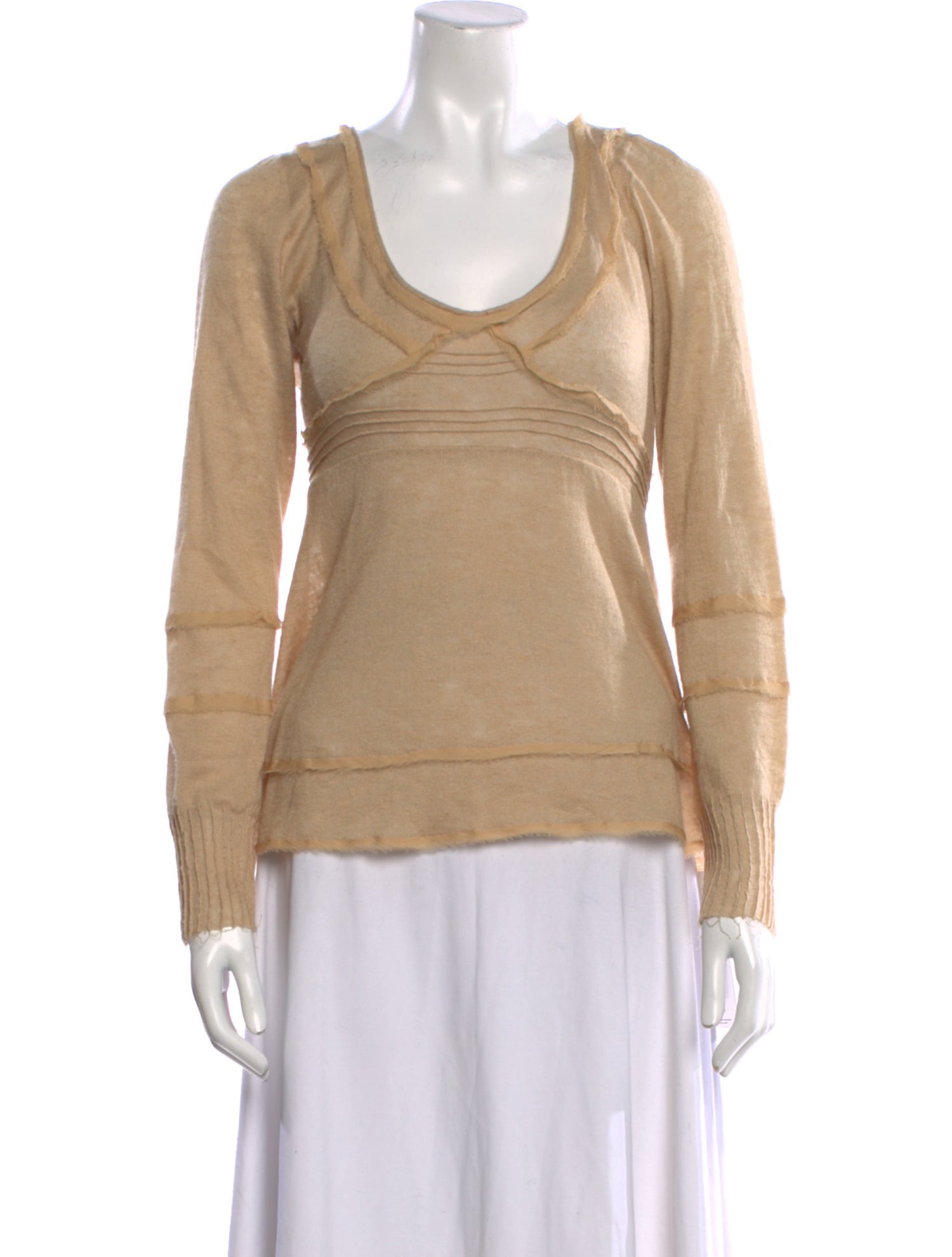 Ermanno Scervino Scoop Neck Long Sleeve Sweatshirt