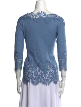 Ermanno Scervino Wool Scoop Neck Top