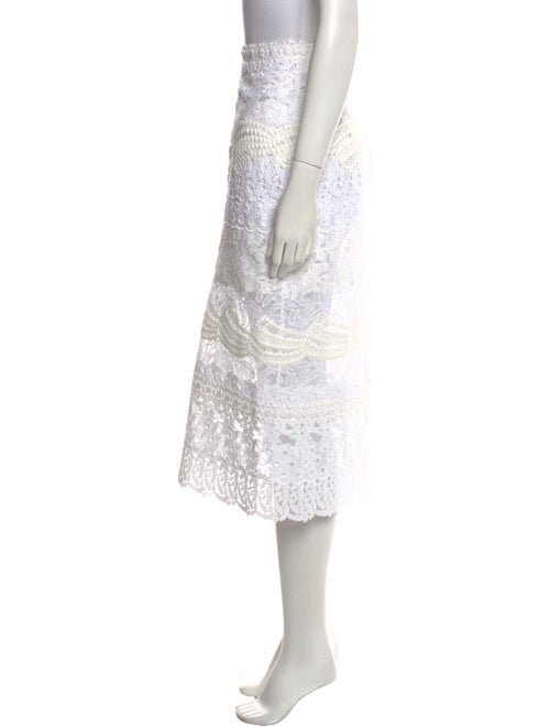 Ermanno Scervino Lace Pattern Midi Length Skirt