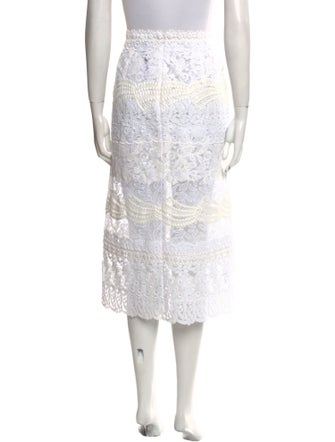 Ermanno Scervino Lace Pattern Midi Length Skirt