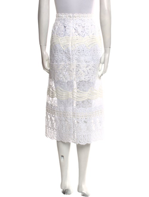 Ermanno Scervino Lace Pattern Midi Length Skirt