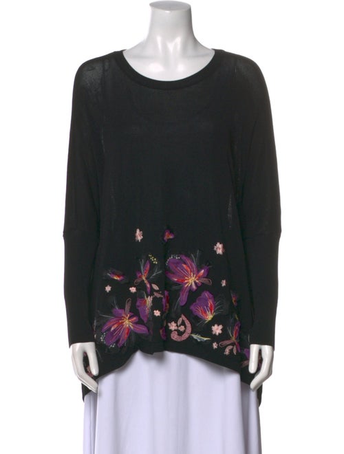 Ermanno Scervino Floral Print Scoop Neck Top
