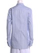 Ermanno Scervino Striped Long Sleeve Button-Up Top