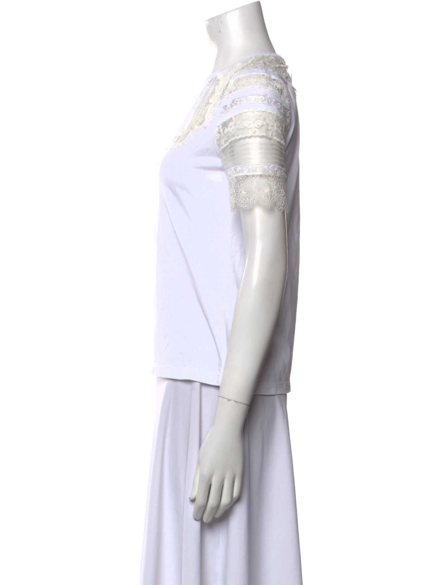 Ermanno Scervino Crew Neck Short Sleeve Top