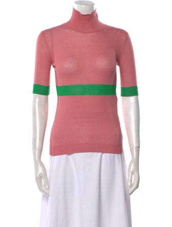 Ermanno Scervino Graphic Print Turtleneck Top