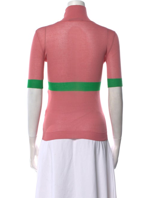 Ermanno Scervino Graphic Print Turtleneck Top