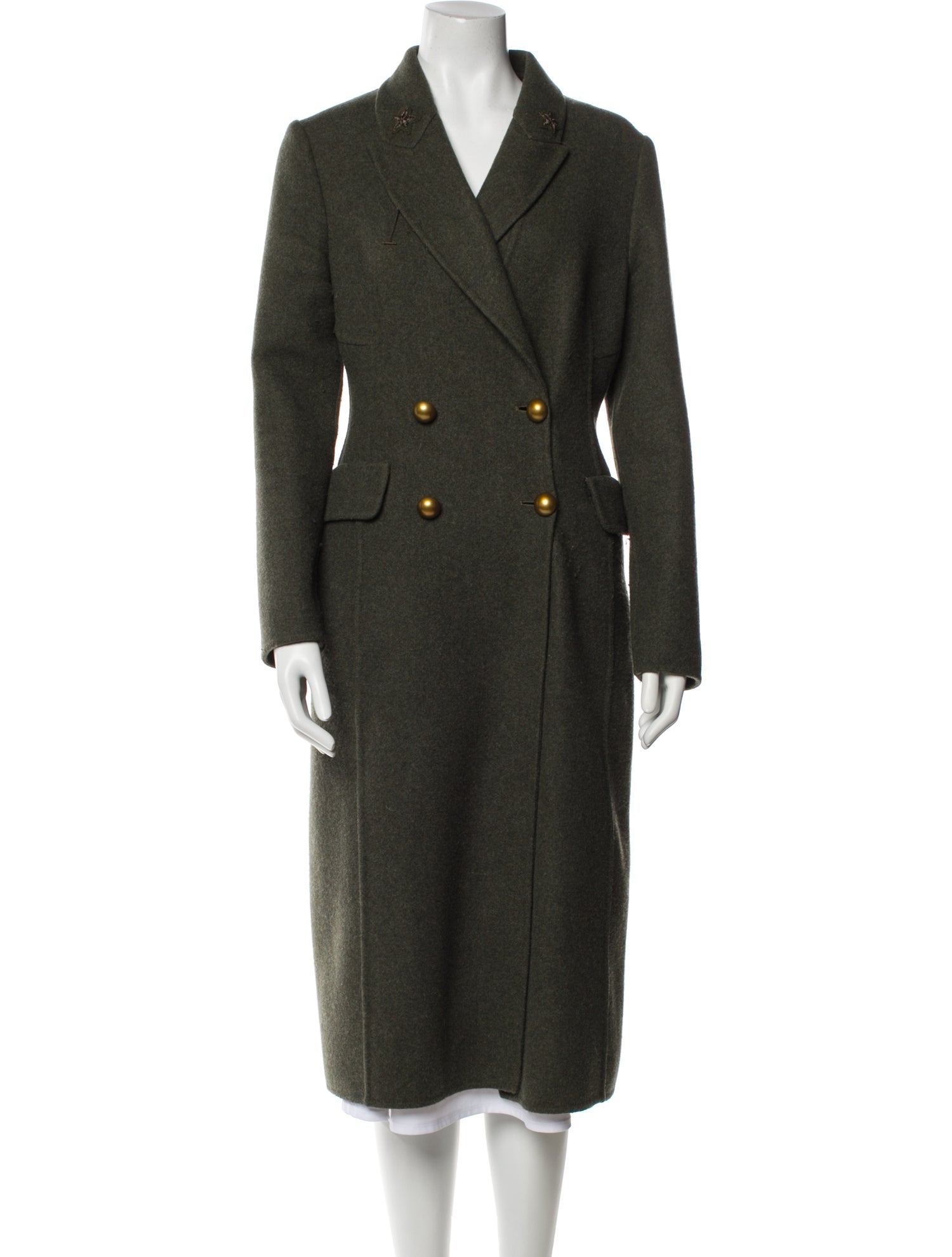 Ermanno Scervino Virgin Wool Peacoat
